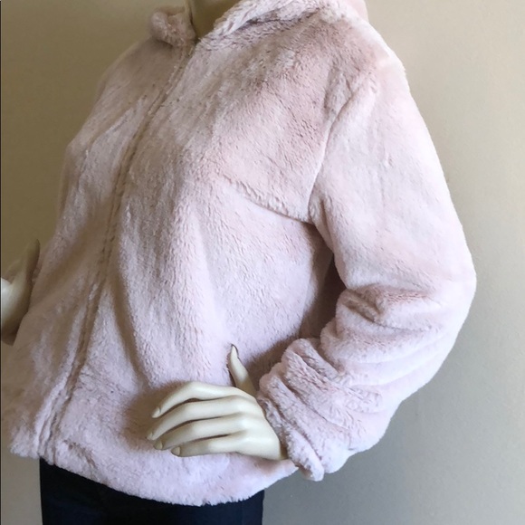 LAST 1! SNOW BUNNY HOODED BLUSH JACKET - Picture 6 of 7